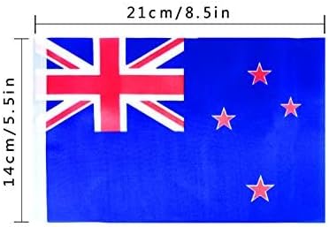 New Zealand New Zealanders String Banner Flag,16 ft 20 Mini Flags String, 5.5 x 8.2 Inch String Flag Banner, Indoor and Outdoor Party Decorations.