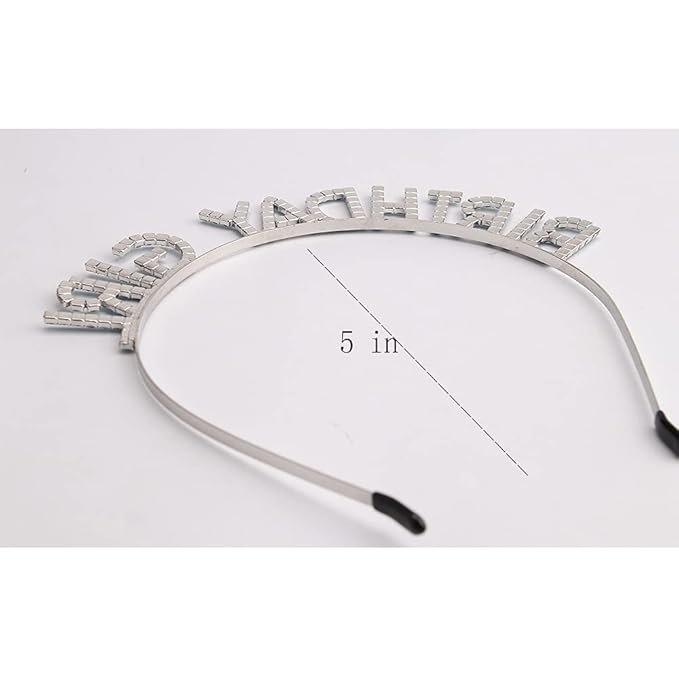 AOPRIE Birthday Girl Crown for Women with Sash Blue Happy Birthday Tiara for Women Headband Princess Crown Rhinestone Accessories