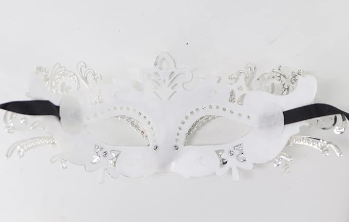 Coolwife Couples Masquerade Masks Metal Venetian Mardi Gras Party Evening Prom Costume Mask