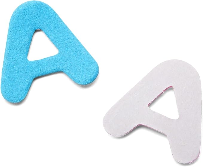 Juvale Foam Letter Stickers - Easy Peel Alphabet Stickers - Soft Sponge Foam Letters for Crafts - 1300 Pieces, 50 Sets, 6 Colors