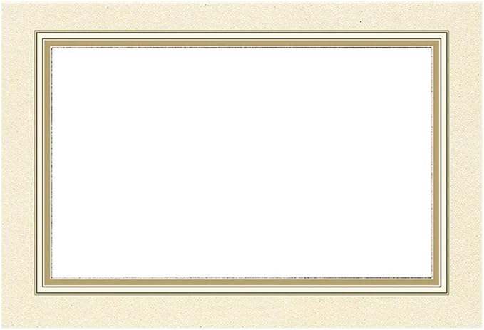 Caspari Gold Border Place Cards, 50 Included