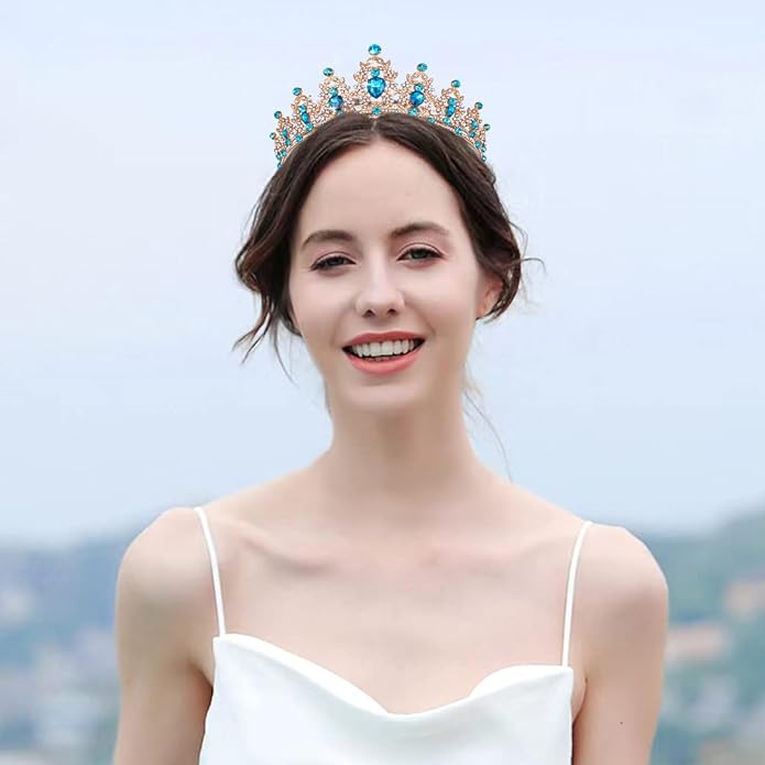 Kamirola - Queen Crown and Tiaras Princess Crown for Women and Girls Crystal Headbands for Bridal, Princess for Wedding and Party(01)