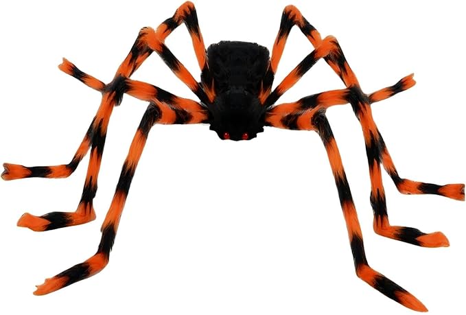 200" Halloween Spider Web + 59" Giant Spider Decorations, Triangular Huge Spiders Web and Hairy Scary Fake Spider, for Indoor Outdoor Porch Yard, Scary Haunted House Party, and Halloween Décor