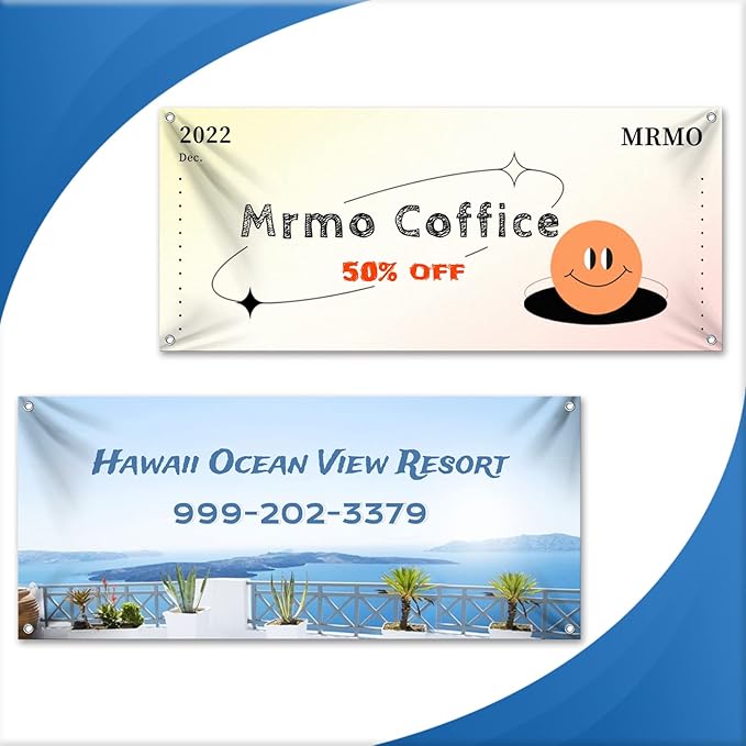 Custom Vinyl Banners and Signs Customize for Outdoor Indoor, Customize Photo Logo Text Banner Decoration Backdrop for Party Birthday Graduation Wedding Event (2'x12')