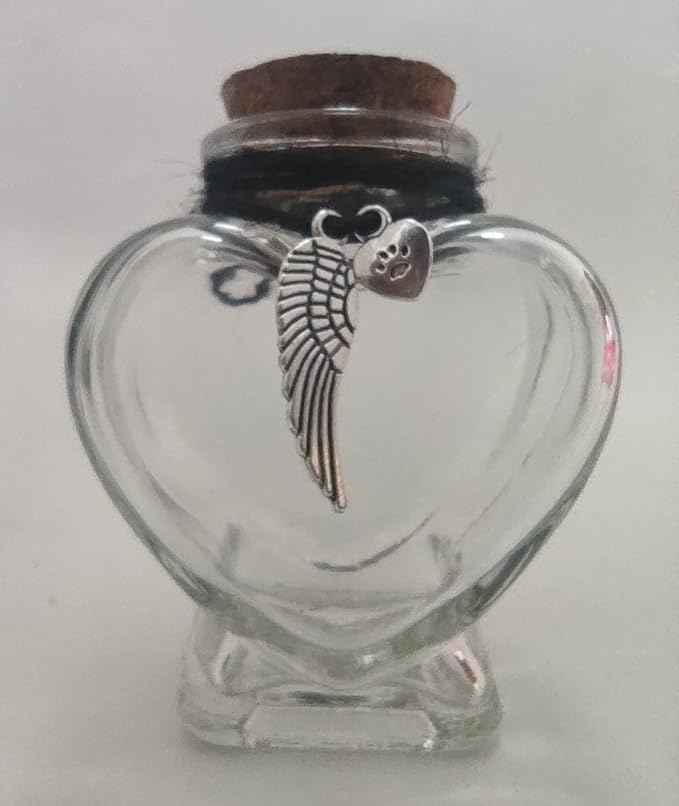Fight Club Memorial Bottle for pet Hair,Pet Fur Memorial Fur Keepsake,Dog cat Keepsake Fur, pet Memorial urn (cat)