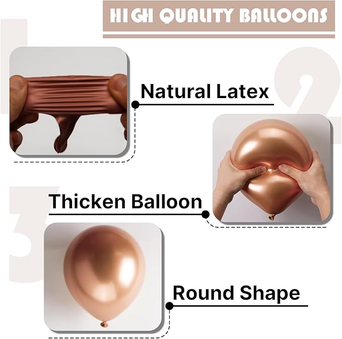 PartyWoo Metallic Rose Gold Balloons, 85 pcs Champagne Gold Balloons Different Sizes Pack of 18 Inch 12 Inch 10 Inch 5 Inch Balloons for Balloon Garland as Party Decorations, Champagne Gold-G112
