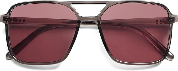 SOJOS Trendy Vintage Aviator Square Sunglasses For Womens Mens Retro 70s UV400 Women Sun Glasses SJ2327