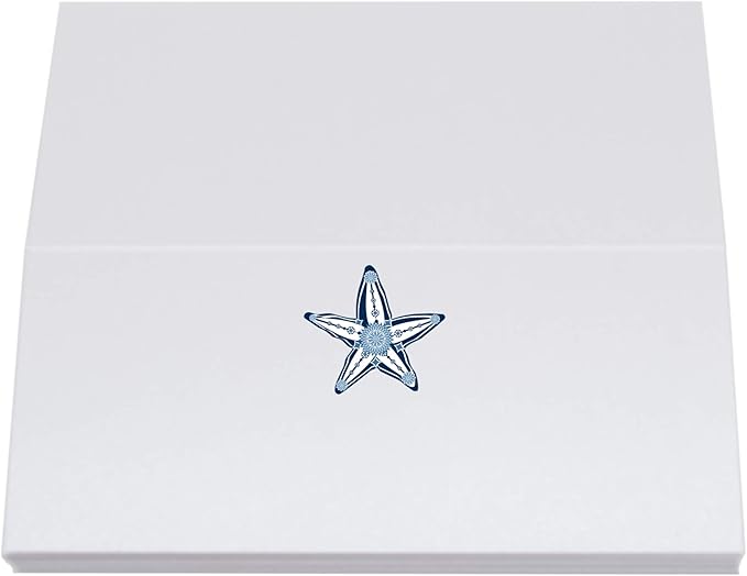 Starfish Place Cards, Set of 25, Pre-cut and Scored - Wedding, Party, Dinner, and Special Events - Made in the USA