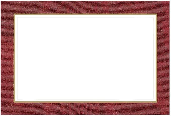 Caspari Moiré Place Cards in Red, 50 Included