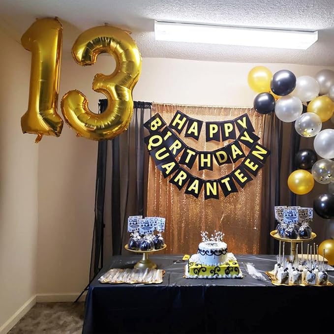 40 inch Gold Number Balloon Giant Foil Helium Balloons Gold Number 3 Balloon for 3rd Birthday Party Anniversary Decorations Supplies