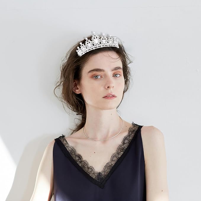 Princess Tiara and Crown for Women Wedding Tiaras for Bridal girls Tiaras and Crystal Crowns Rhinestone Headband Metal Hair Accessories for Costume Birthday Party Prom Gifts