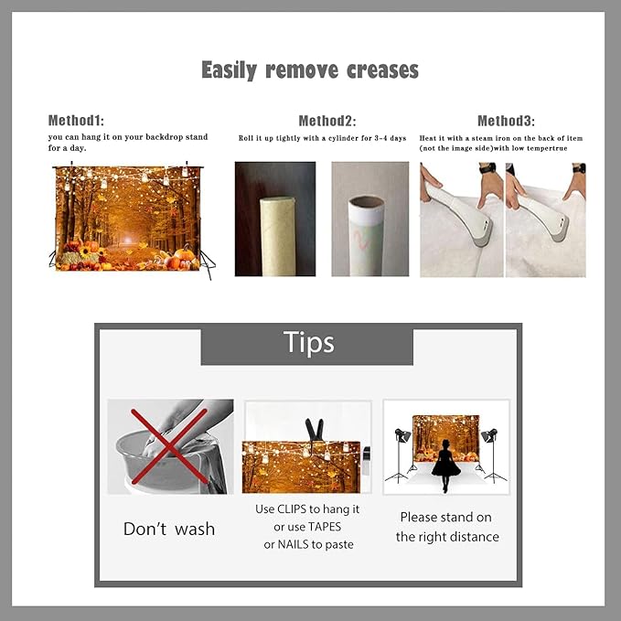 LTLYH 7x5ft Fall Forest Photography Backdrop Fall Harvest Backdrop Thanksgiving Background Pumpkin Decoration Party Backdrops Fall Photo Backdrop 185