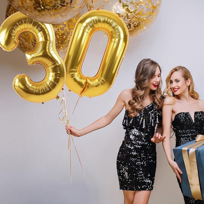 Smlpuame 40 Inch Number Balloons 0-9 Rainbow Gradient Large Number 60 Balloons, Digital Balloons for Birthday Party Celebration Decorations, Helium Foil Number Balloons for Wedding Anniversary