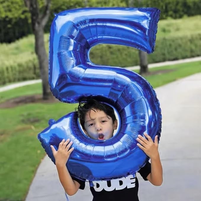 40 inch Navy Blue Number Balloon Dark Blue 7 Balloons Giant Foil Helium Balloons Blue Number 7 Balloon for 7th Birthday Party Decorations