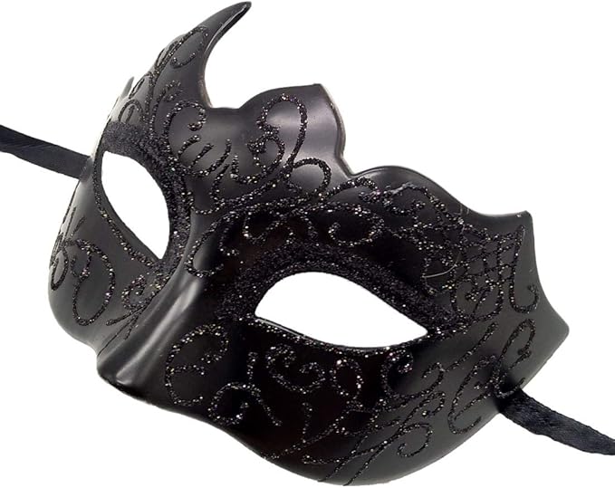 Coolwife Couples Masquerade Masks Metal Venetian Mardi Gras Party Evening Prom Costume Mask