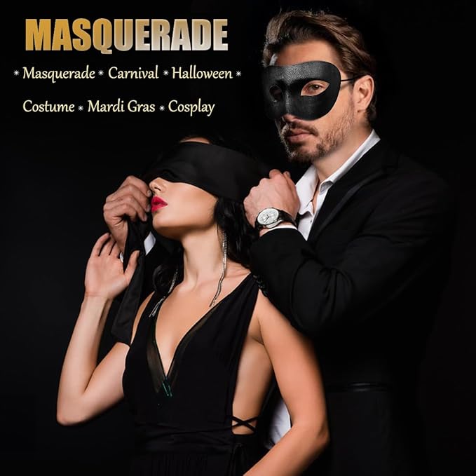 Couple Masquerade Mask for Women Men Laser Cut Metal Mask Venetian Mask for Party Ball