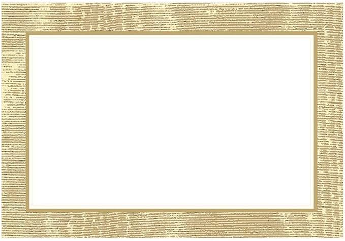 Caspari Moiré Place Cards in Gold, 30 Included