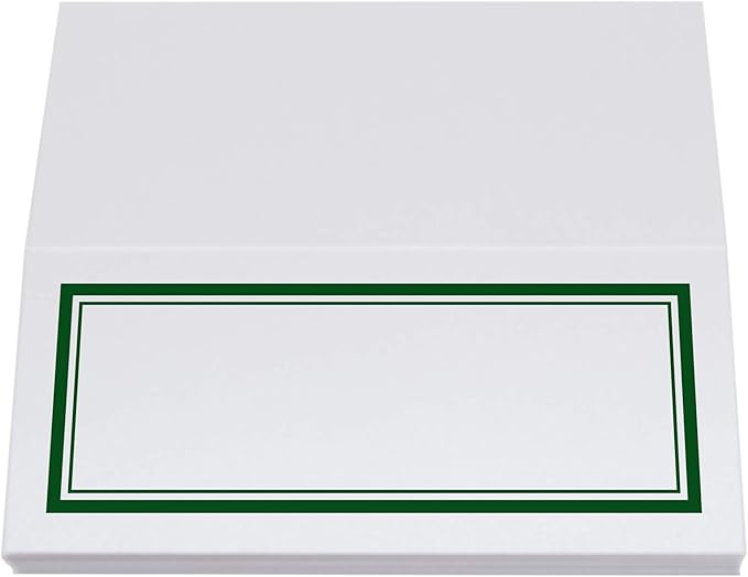 Double Line Border Place Cards, Hunter Green (Choose Color), Set of 150, Pre-cut and Scored - Wedding, Party, Dinner, and Special Events - Made in the USA