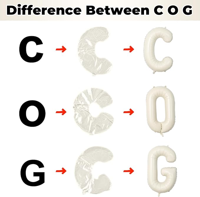 Cream Name Balloon Letters, Large Mylar Helium Alphabet T Custom Balloon Letter Beige Decor, 40 Inch Inflatable Sand White Letter T Foil Customize Balloons for Girls Birthday Party Decoration Supplies