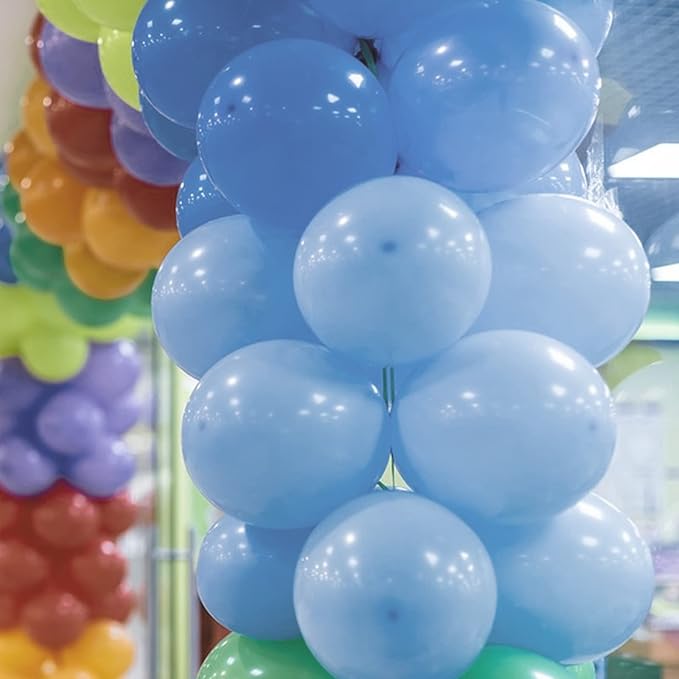 Labeol 151PCS Light Blue Balloons 18/12/10/5 Inch Blue Balloons Party Latex Balloons Garland Balloon Arch for Birthday Baby Shower Wedding Bachelorette Anniversary Halloween Decorations