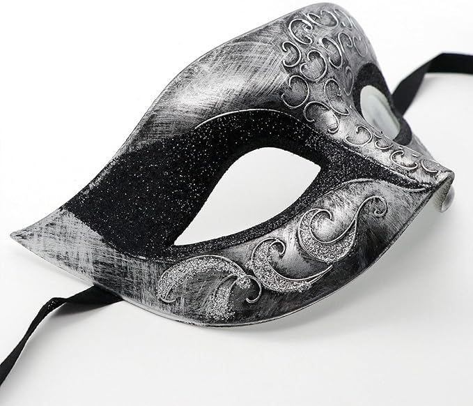 Coddsmz Couple Masquerade Mask Set - Venetian & Mardi Gras Mask for Women & Men