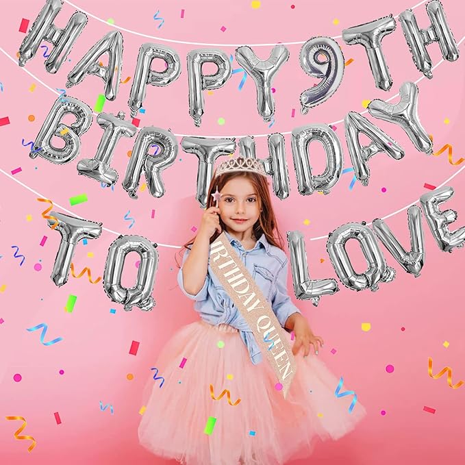 76pcs Happy Birthday Balloon Banner, Silver Balloons Letters, Personalized 16" Mylar Foil Birthday Decorations includes 2 Sets A- Z, 1 set Number 0-9 and "HAPPY BIRTHDAY" letters (with Balloon Pump)
