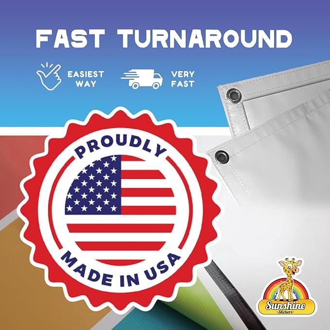 Custom Banners | Personalized Vinyl Signs for Business, Birthdays, Weddings, Events, Outdoor & Indoor Use | Customizable Happy Birthday, Graduation, Christmas & Party Decorations | Create Your Own Banner