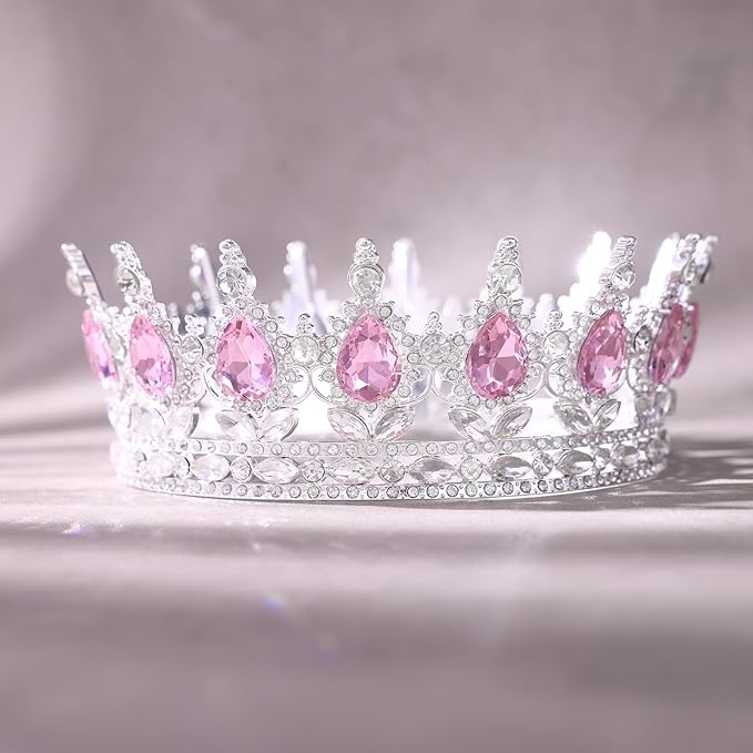 Queen Crown for Women Crystal Tiara for Girl Rhinestone Wedding Headband for Bride Hair Accessories for Costume Birthday Party Prom Gifts