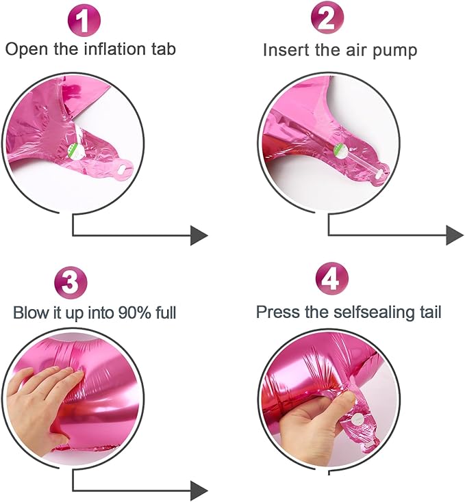 2026 Balloon Numbers - 40 Inch Pink New Years Eve Party Supplies 2026, Nye Decor Party Decorations Happy New Year, New Years Eve Foil Party Balloons