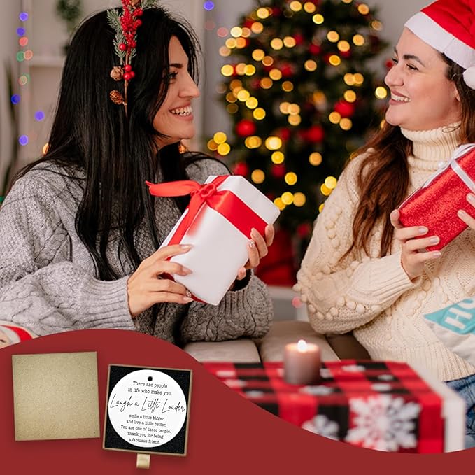 Friends Christmas Ornament Best Friend Ornaments Gifts for Women Men Friendship Sister Christmas Ceramic Xmas Tree Ornament Decorations