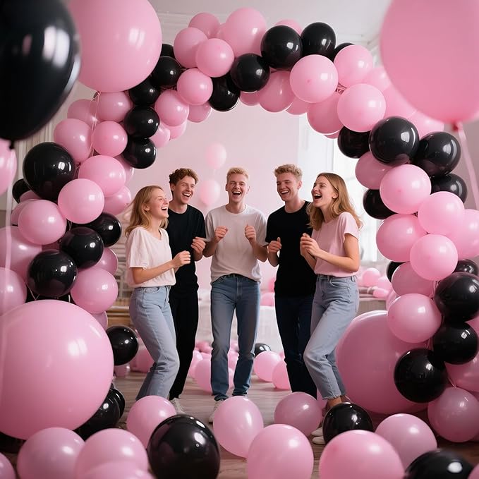 KAWKALSH Light Pink Balloon Arch Kit 111Pcs 18 12 5 Inch Latex Party Balloons Garland for Birthday Baby Shower Wedding Engagement Anniversary Christmas Party Decorations