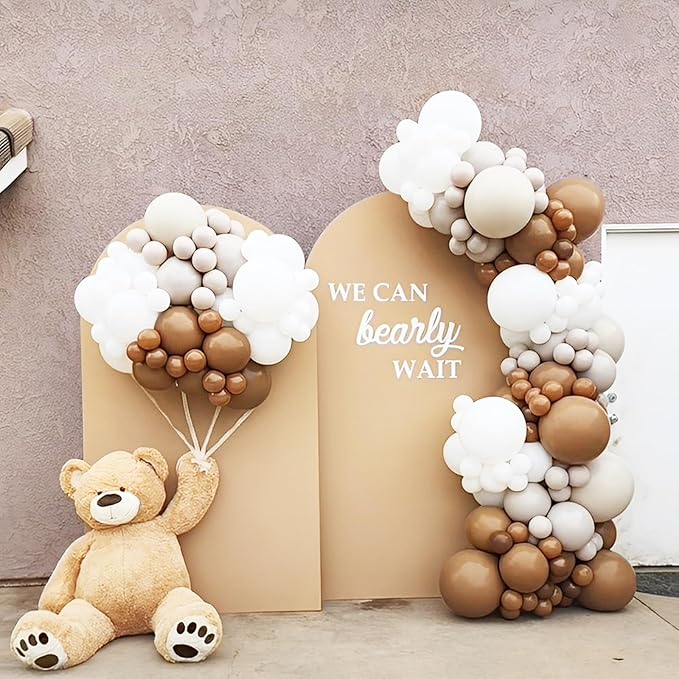 Brown Balloons, 66pack 12inch Brown Latex Party Balloons for Graduation, Teddy Bear Themed Party, Wedding, Birthday, Bridal Shower, Baby Shower, Gender Reveal Party Decorations