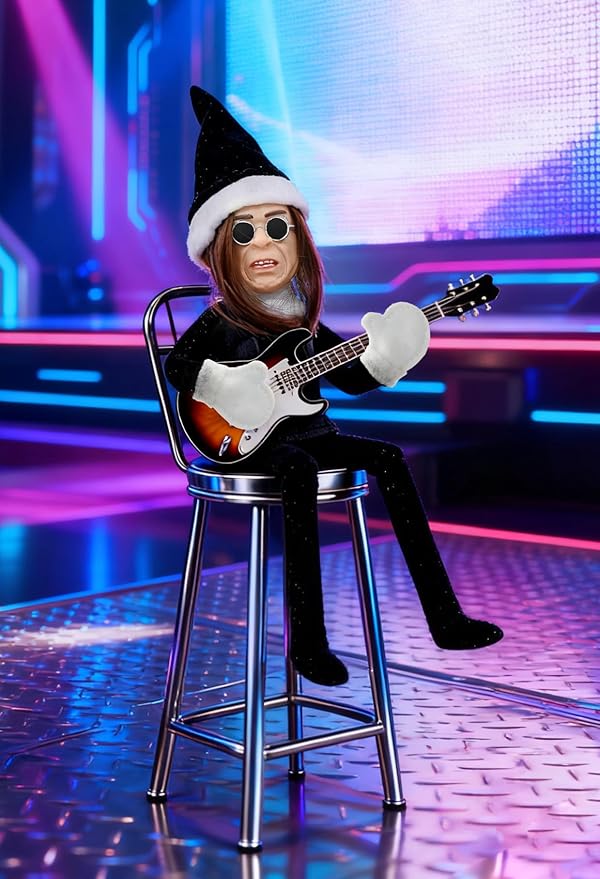 Heavy Metal Rock Legend Elf 35cm Christmas Elf Decoration — The Rockstar Elves Ornament for Music Fans and Metalheads | The #1 Heavy Metal