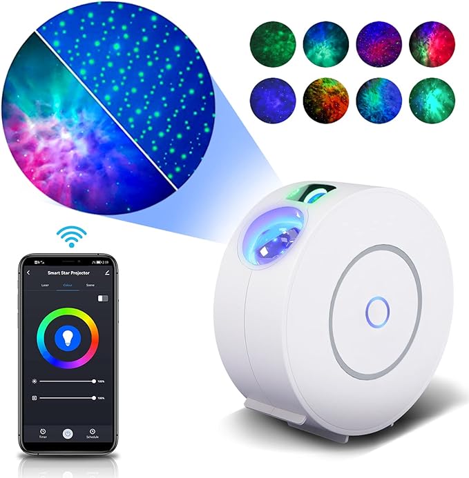 Galaxy Projector for Bedroom, Star Projector Galaxy Light, Smart APP&Voice Control, Northern Lights Projector, Nebula Lamp, Night Light Projector for Room Decor, Christmas Gifts for Grandkids Teens