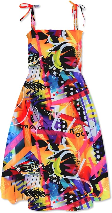 Cromoncent Matching Hawaiian Outfits for Family, Dad and Son Matching Luau Beach Tropical Shirts Mommy Daughter Tropical Sets