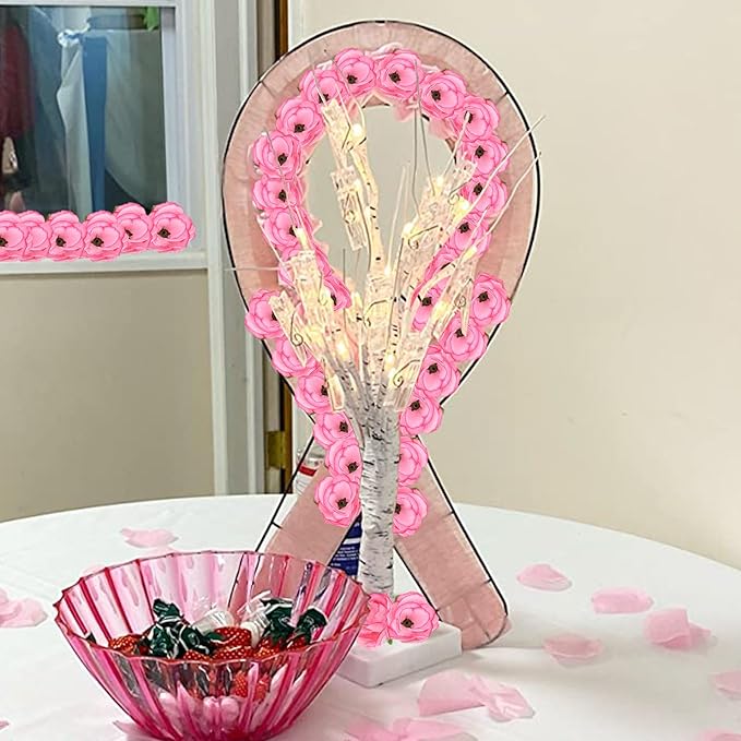 100pcs 1.3 Inch Pink Roses Artificial Flowers Silk Mini Pink Roses Head Bulk Fake Pink Rose for Wedding Party DIY Centerpieces Decor