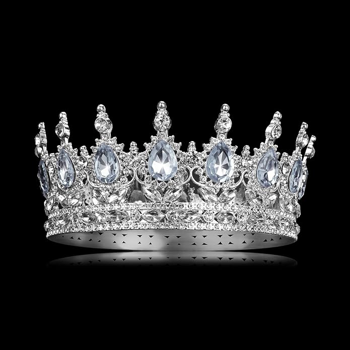 Crown for Women Crystal Rhinestone Wedding Tiara Queen Hair Accessories for Birthday Prom Pageant Princess Headband