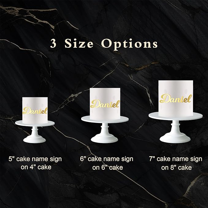 Custom Name Cake Topper Personalized Cake Name Sign Cake Decoration Acrylic Name Plate (Milkshake)