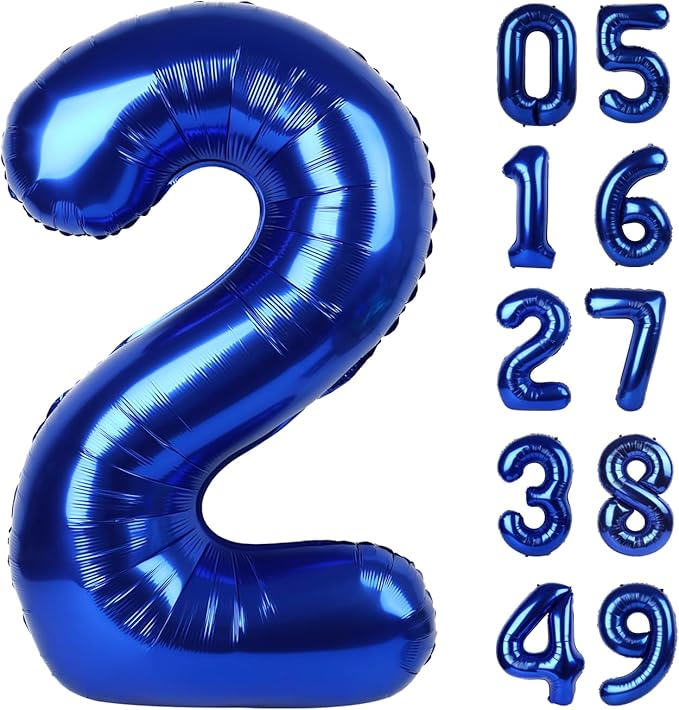 Night Blue number balloon 2026