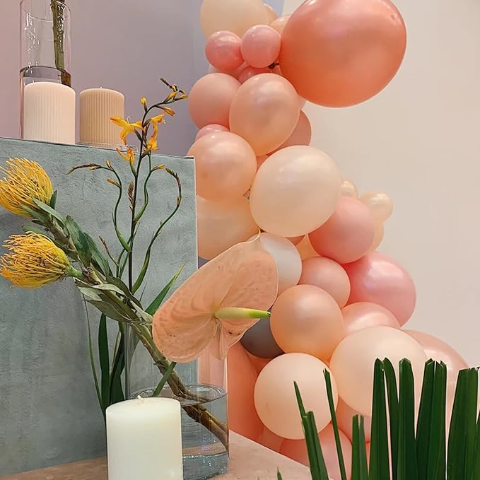 Coral Red Balloons, 66pack 12inch Pastel Red Latex Party Balloons for Birthday Baby Shower Graduation Wedding Gender Reveal Valentine's Day Christmas Party Decorations