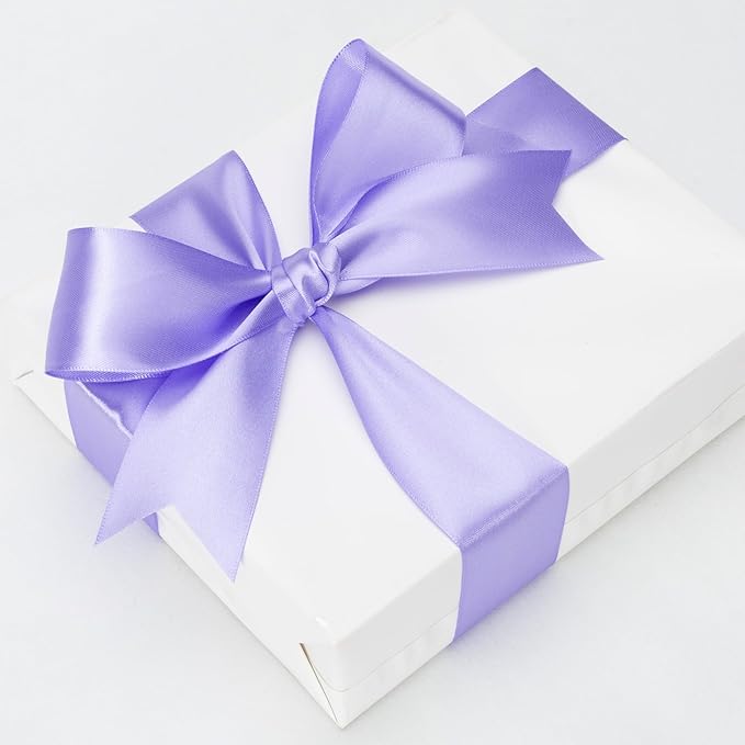 ATRBB 25 Yards 1-1/2 inch Wide Satin Ribbon Perfect for Wedding,Handmade Bows and Gift Wrapping(Medium Purple)