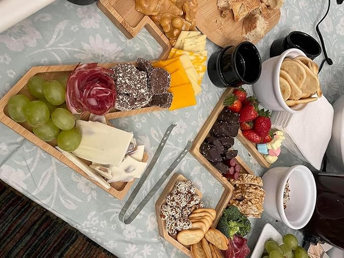 15.8'' Wood Number Charcuterie Fillable Board Box, Reusable Alphabet Number Shaped Form Tray for Anniversaries, Serving Tray for Birthday Party Decor Serving Plates Display Candy Cake (Number 7)