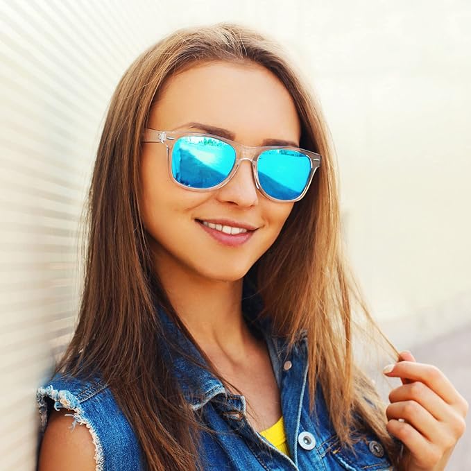 Pibupibu Neon Colors Party Favor Supplies Unisex Sunglasses Pack of 8