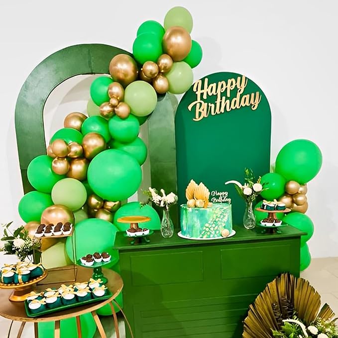 Green Balloons, 66pack 12inch Green Latex Party Balloons for Graduation, St. Patrick's Day, Wedding, Birthday, Christmas, Baby Shower, Anniversary Party Decorations