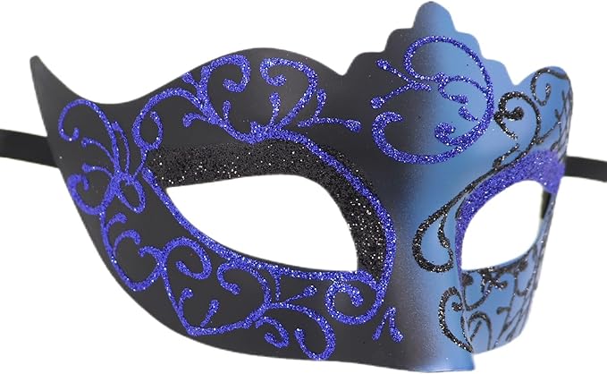 Coolwife Couples Masquerade Masks Metal Venetian Mardi Gras Party Evening Prom Costume Mask