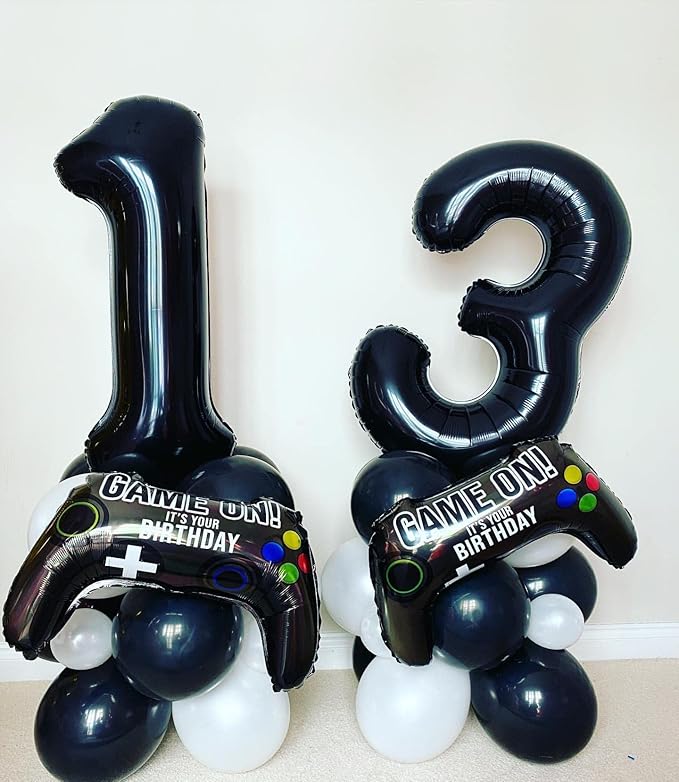 40 Inch Black 16 Number Balloons Giant 16 Balloons Black Birthday Balloons 16th Birthday Anniversary Events Party Decorations Supplies