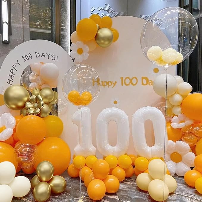 Orange White Nude Gold Balloon Arch Kit, 166Pcs Dusty Orange White Sand Metallic Gold and Nude Balloons for Birthday Party Baby Shower Bridal Shower Wedding Decorations