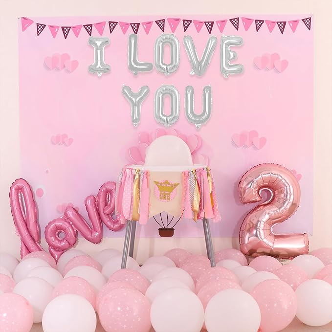 75pcs 16" Happy Birthday Balloon Banner, Silver Balloons Letters, Personalized Mylar Foil Birthday Decorations includes 2 Sets A- Z, 1 set Number 0-9 "HAPPY BIRTHDAY" letters