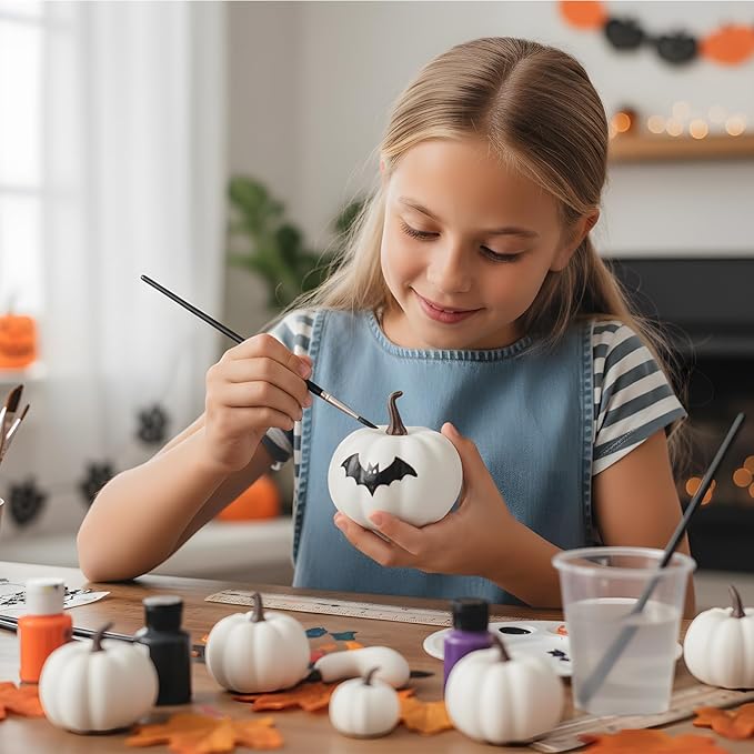 Fake Pumpkin Decor Set,Mini Fake Pumpkin Decor,Fall Harvest Decorations,Halloween Thanksgiving Decor and Table Centerpieces (Style 2)