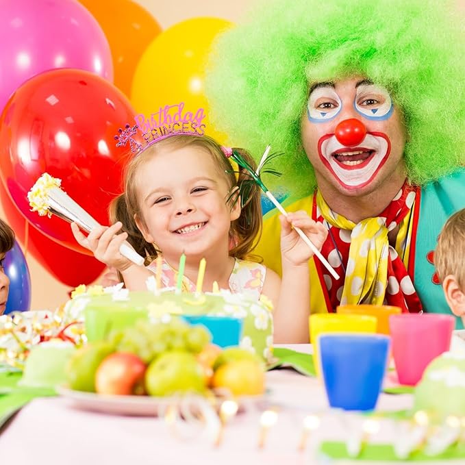 VELSCRUN 2nd 3rd 4-9th Birthday Princess Headband Pink Tiara Crown for Girls It's My Birthday Sash Party Decorations Gifts